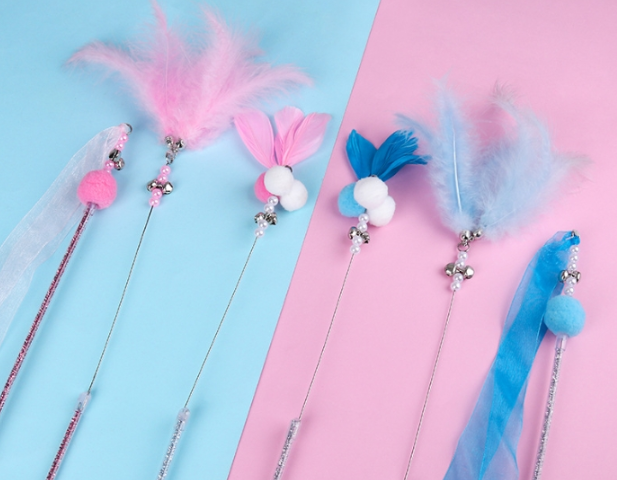 Feathered Cat Stick Image 2