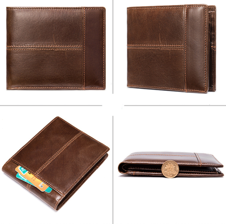 Short Genuine Leather Wallet - Image 6