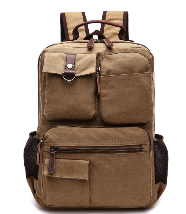 Retro Canvas Backpack Image 1