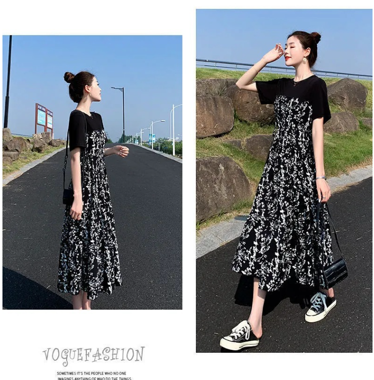 Jacquard Long-sleeved Wool Dress Image 2