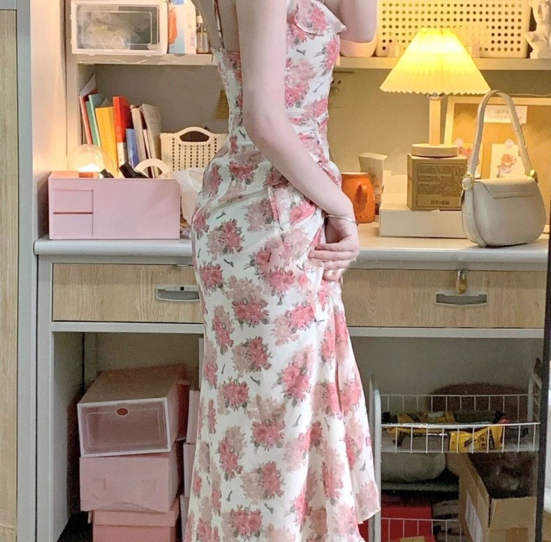 Floral Chiffon Dress 2