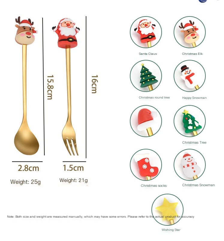 Christmas Spoon and Fork Set Image 4