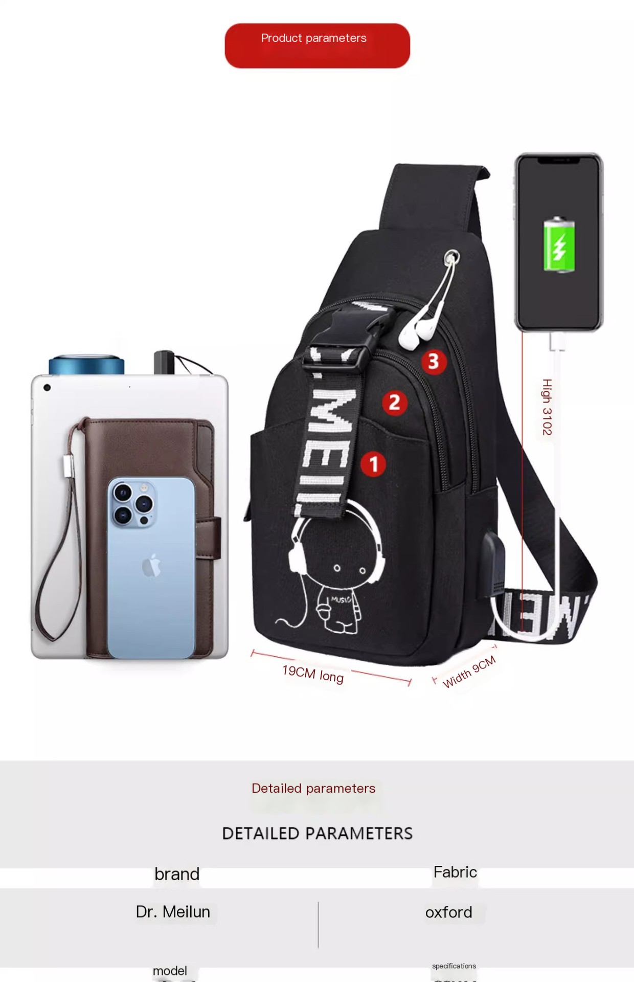 Anti-theft Chest Bag Image 1