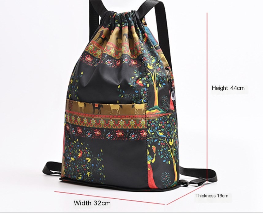 Canvas Drawstring Backpack