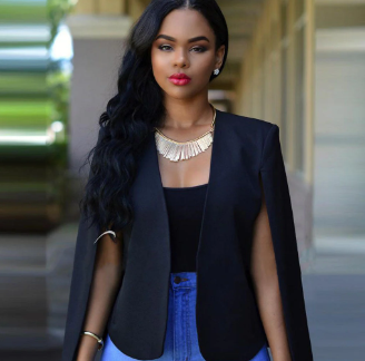 WOLFF Stilvoller Blazer-Cape | Damen Anzug in Unifarben - Perfekt für die Freizeit image