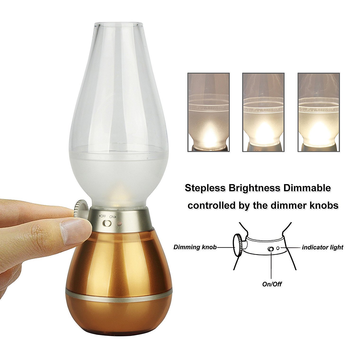 Blow-Controlled Lamp