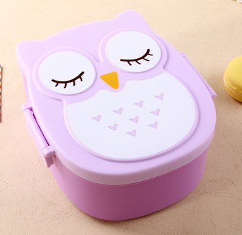 Owl Lunch Box Purple