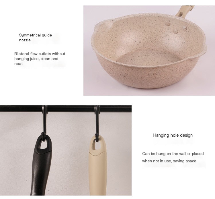 Sleek design frying pan