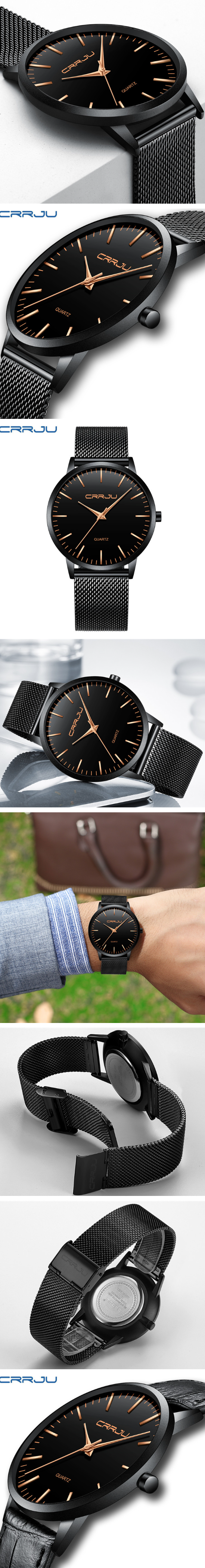 Men's Leather Belt Watch 2