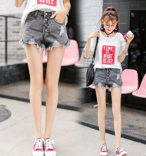 Distressed Denim Shorts 3