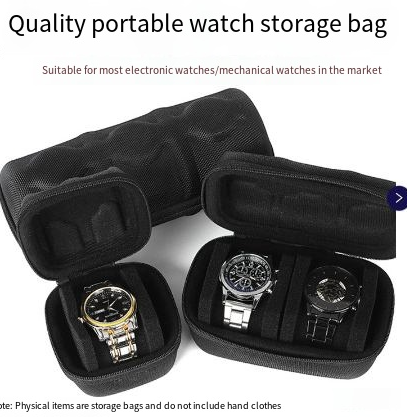 Suitable for Apple Huawei smart watch storage bag mechanical watch anti-fall hard shell 123 card slot watch storage box image