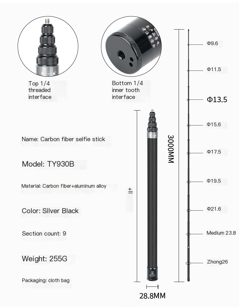 Carbon Fiber Rod Set