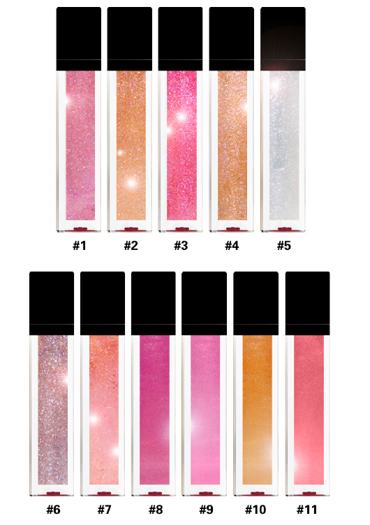 Pearlescent Colorful Lip Gloss Variants