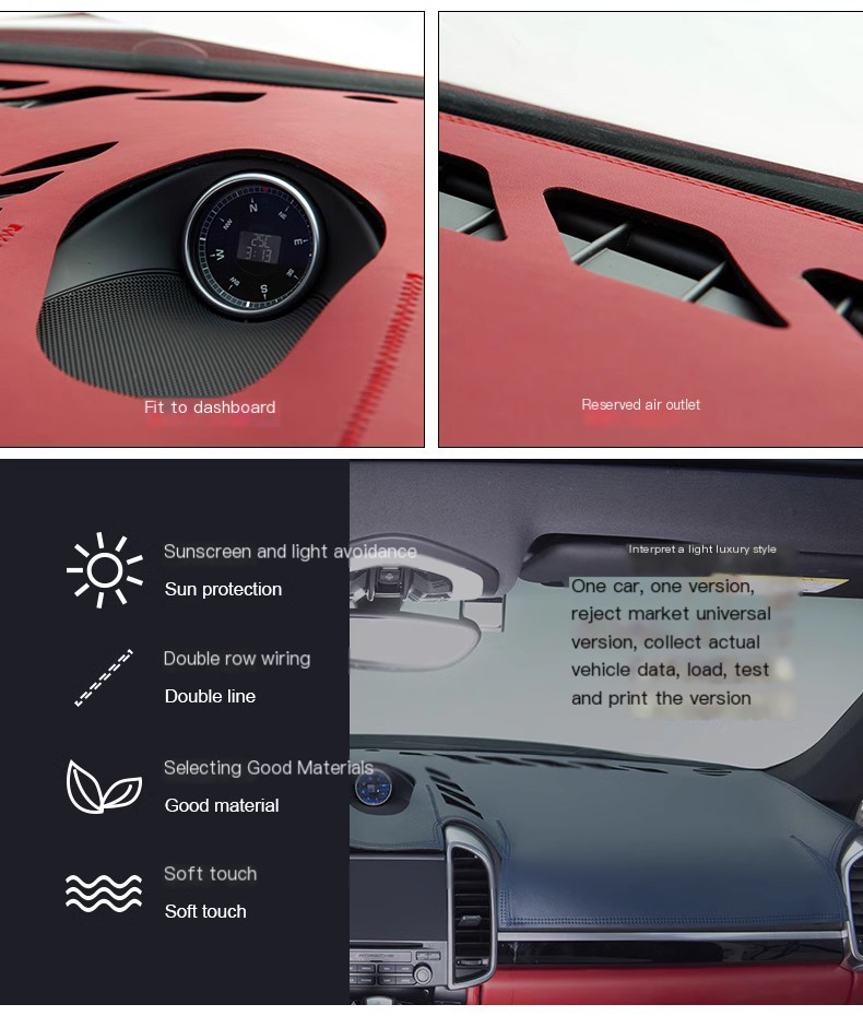 Leather Sunshade Mat in Car