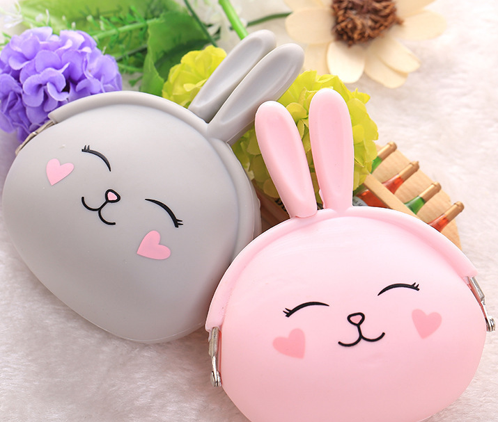 Cartoon Silicone Coin Purse - Pink