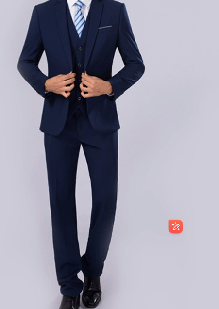 Men's Business Suit Set Image 5