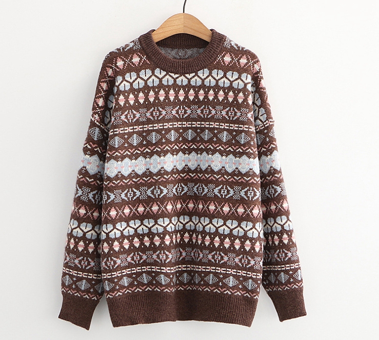 Women's New Loose Retro Ethnic Style Pullover Image 2