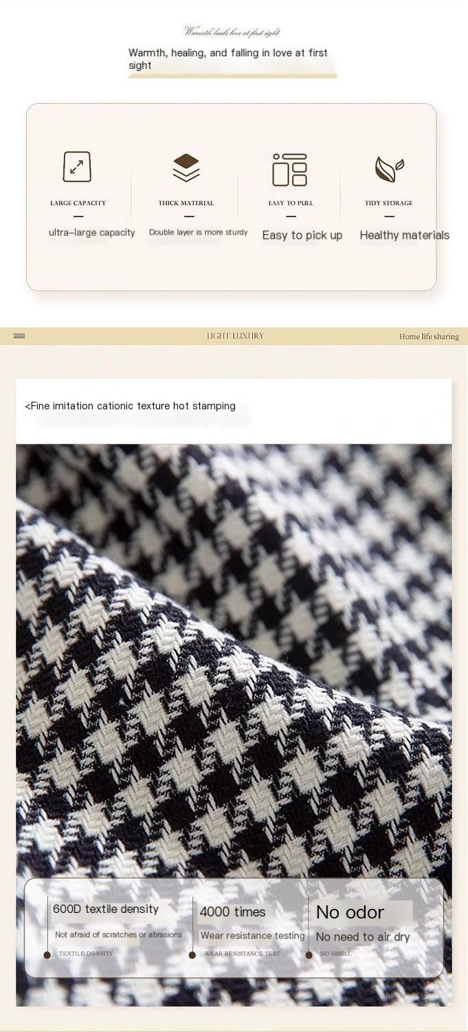 Houndstooth Storage Box Image 3