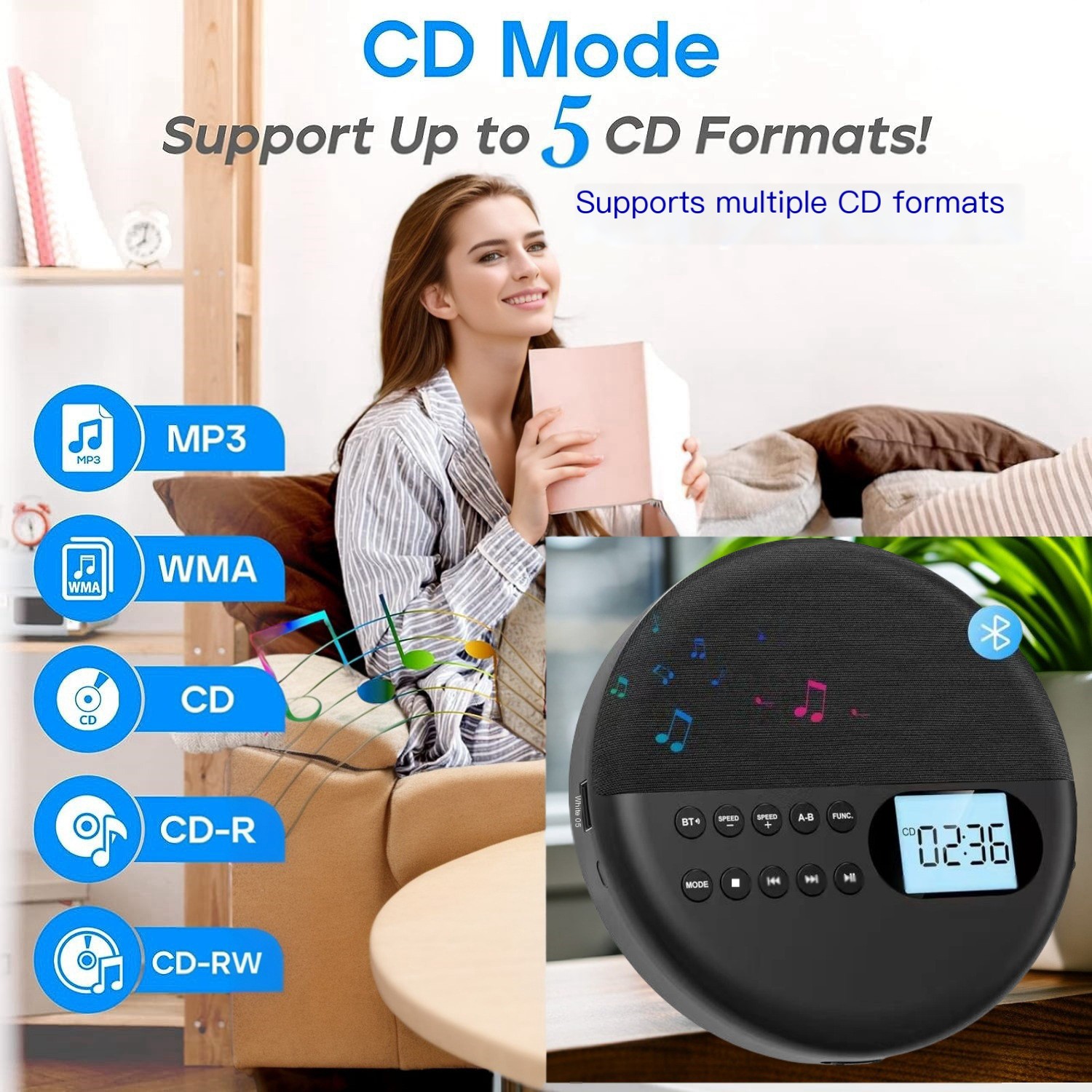 Bluetooth CD Player Image 2