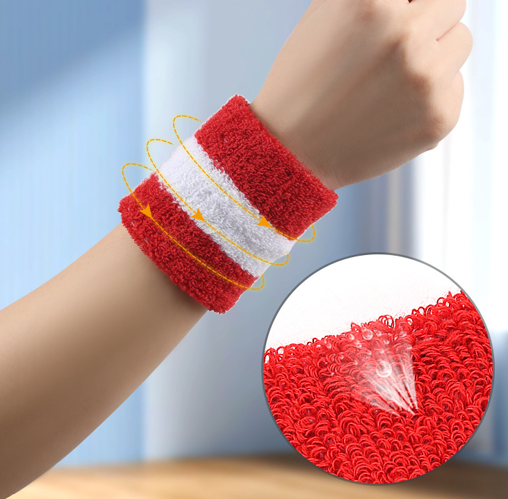 Red and White Wrist Guard