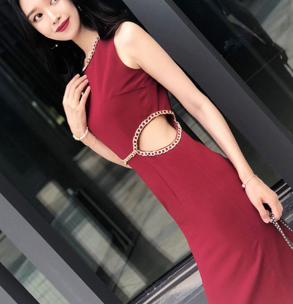 Wine Red Dress 3