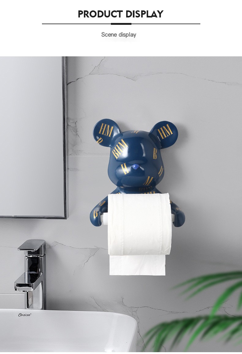 Violent Bear Roll Paper Tube - Blue