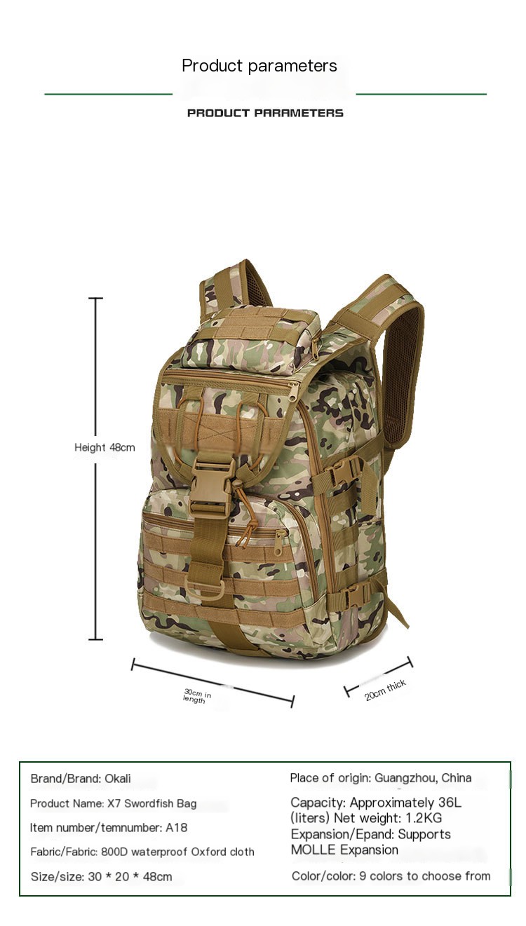 X7 Swordfish bag in action