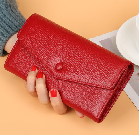 Korean Style Card Coin Purse Brown