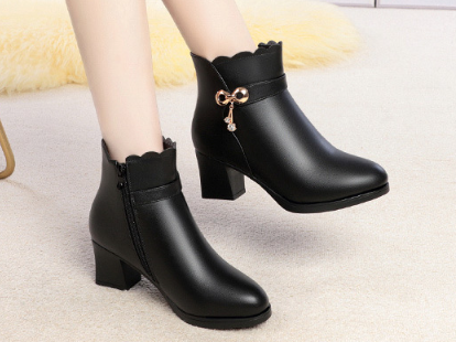Comfortable Chunky Heel Boots