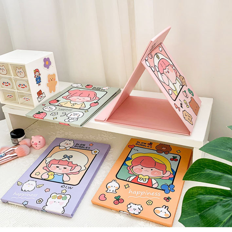 Cartoon Folding Makeup Mirror 3