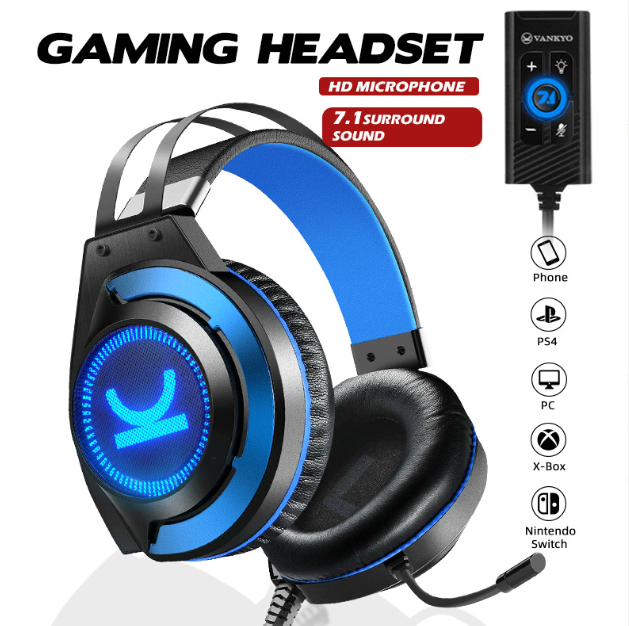 Commander CM7000 Pro PS4 Headset with 7.1 Surround Sound Stereo Xbox One Headset image