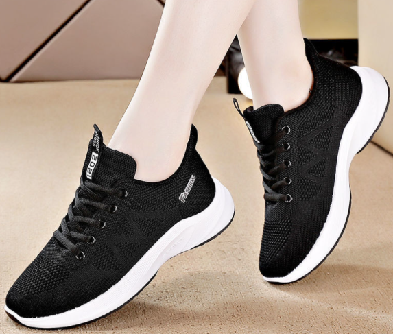 Orthopedic Women's Sneakers - Black