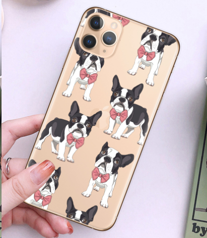 Cartoon French Dog Case 5