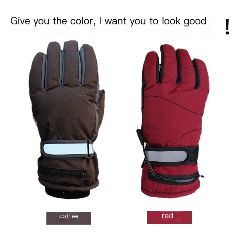 Heated Gloves Red