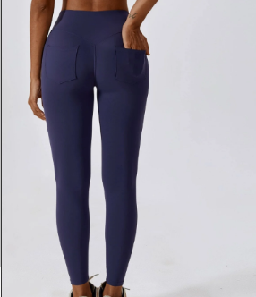 High Waist Legging Pants With Pocket - Gamborini image