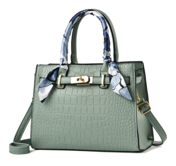 Stone Pattern Handbag in Black
