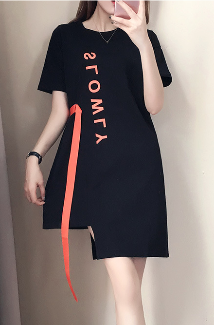 Stylish Letter Print Dress