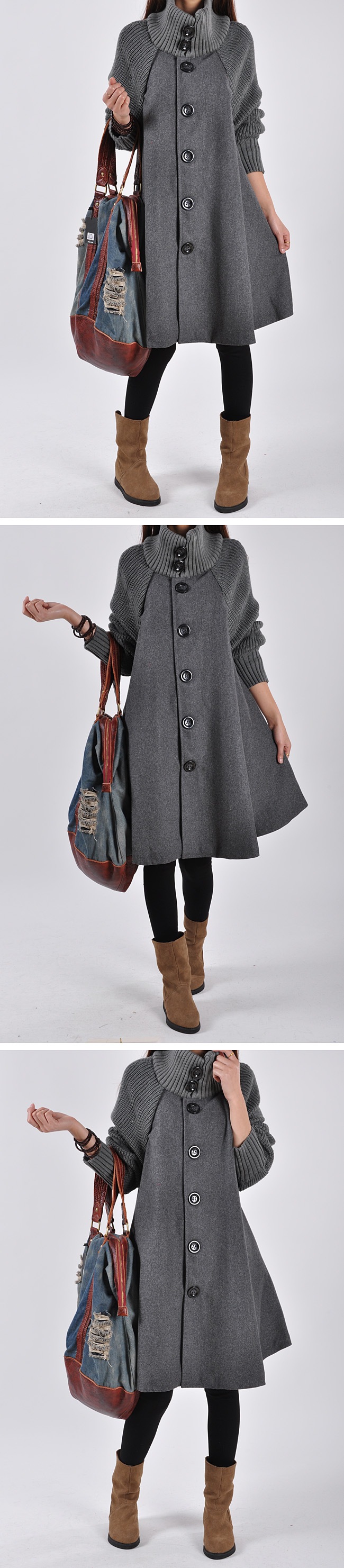 Fashion Mid-length Trench Coat