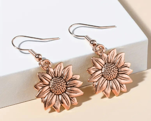 Sunflower Drop Earrings