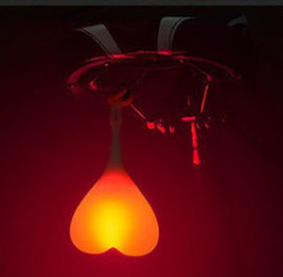 Bicycle Tail Light - Beating Heart Design