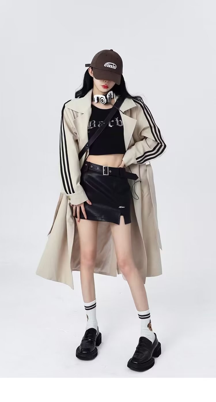 Women's Trench Coat Back View