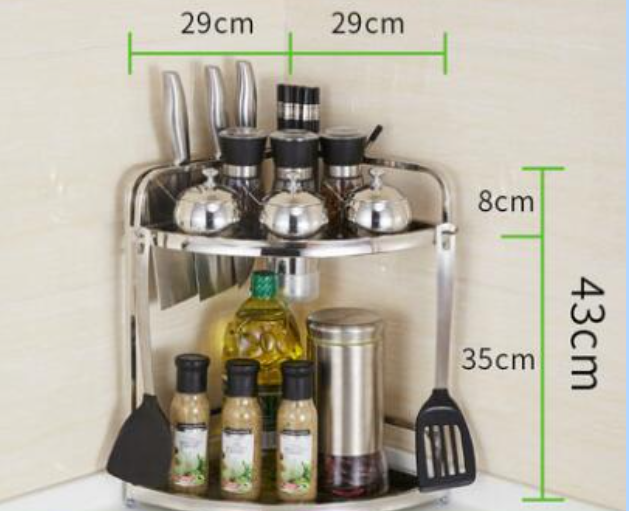 Stainless Steel Corner Storage Rack