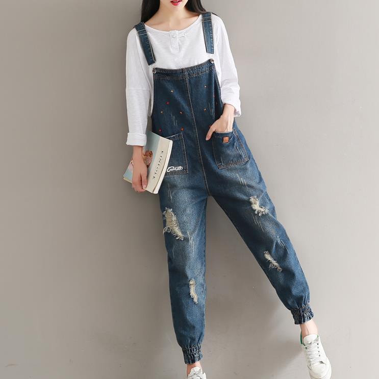 Denim Strap Pants 1