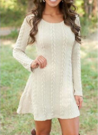Long Sleeve Sweater Dress