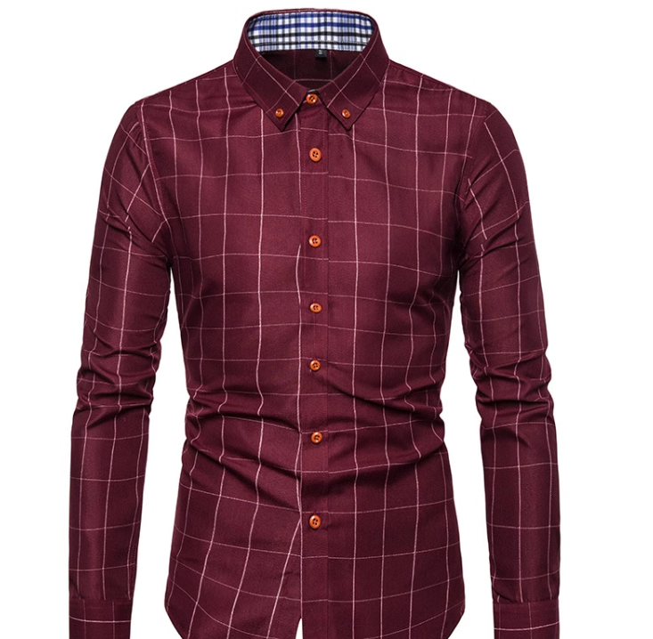 Men's Plaid Shirt Image 4