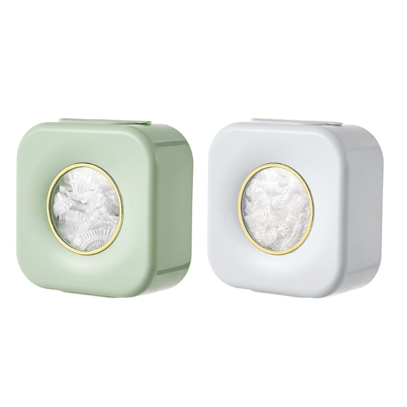Wall-Mounted Plastic Wrap Storage Box - Green