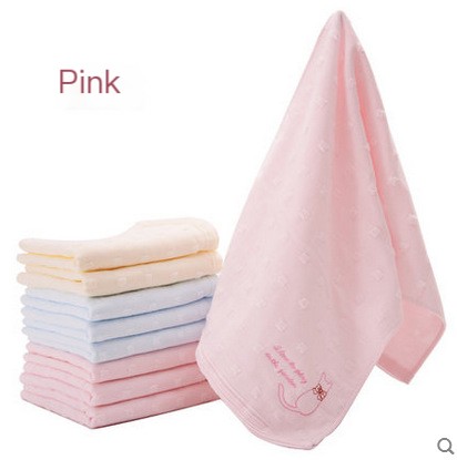 Cat-themed towel in vibrant colors
