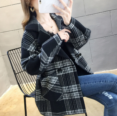 Plaid trench coat image 2