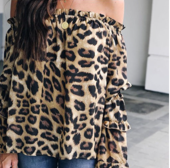 Detail View of Off-Shoulder Blouse