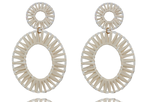 Raffia Earrings 2
